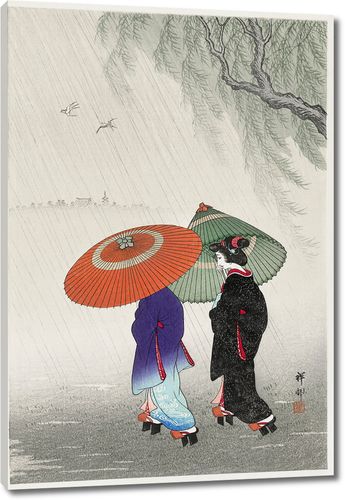Две женщины под дождем