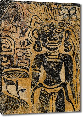 Таитянский идол - богиня Хина