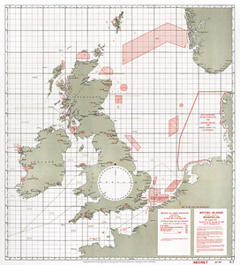Примерные позиции минных полей Британских островов