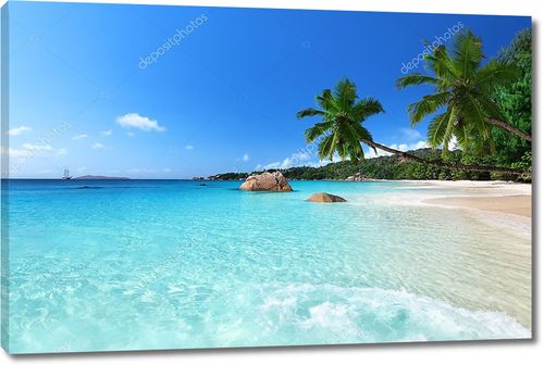 Пляж на острове Ислин, Сейшельские острова
