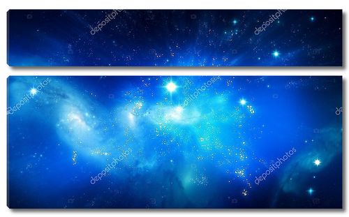 Галактика красивый голубой фон