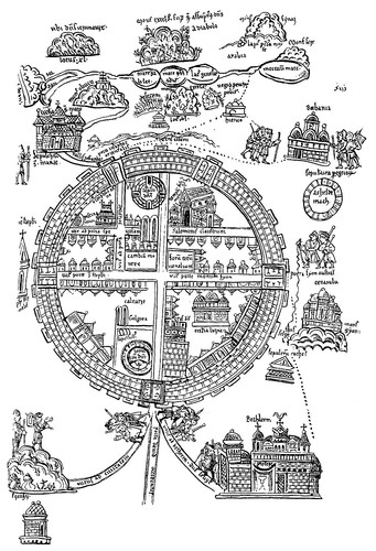 Карта Иерусалима времен крестовых походов