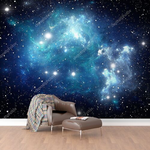 Звезды синие Космическая туманность