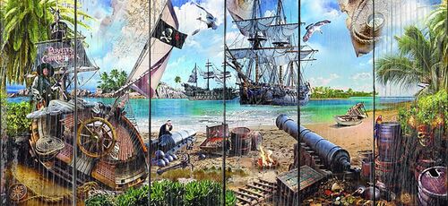Пиратская бухта, вид на корабли