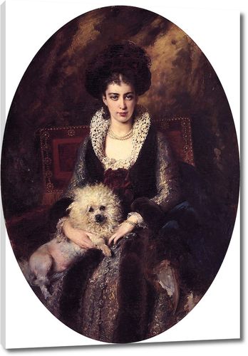Портрет жены художника Маковский