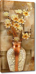Мраморный фон с вазой