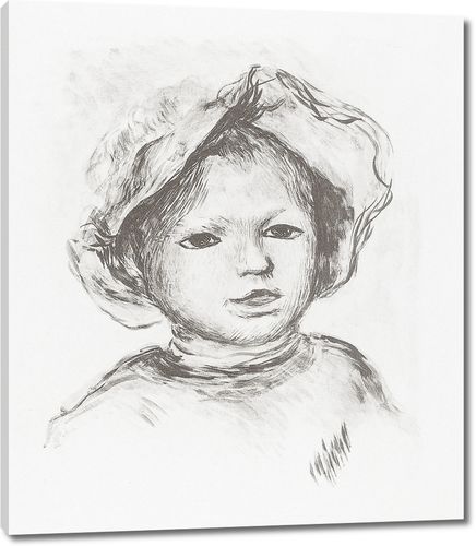 Ренуар - Скетч портрета ребенка