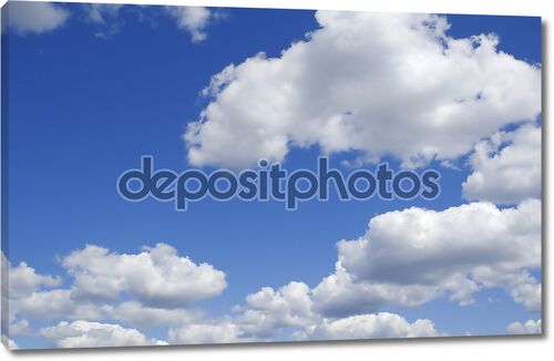 Серые облака и голубое небо