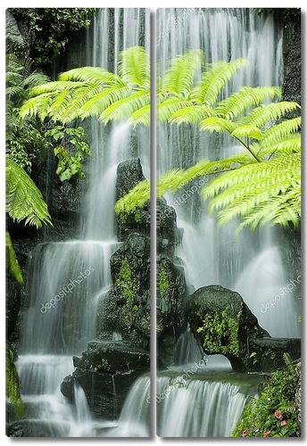 Японский сад водопадов