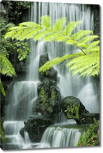 Японский сад водопадов