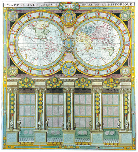 Карта мира Двойного полушария Луи Чарльз Деснос 1786