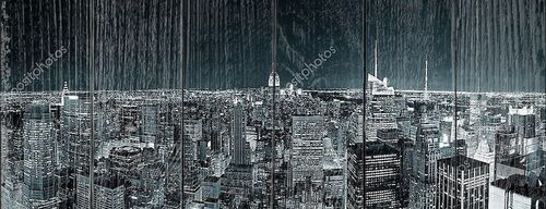 New York City Manhattan skyline at night New York City Manhattan skyline at night
