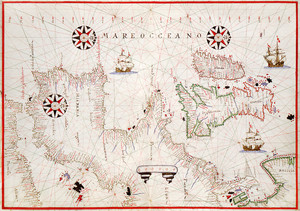 Карта из Атласа мира Джоана Оливы