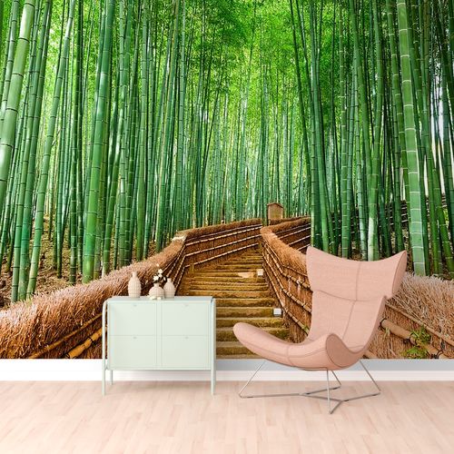 Лестница в бамбуковом саду