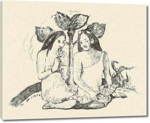 Две сидящие женщины маори