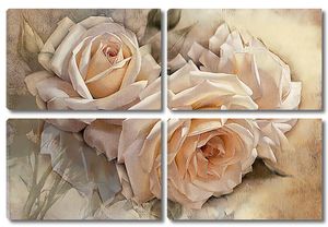Три чайные розы