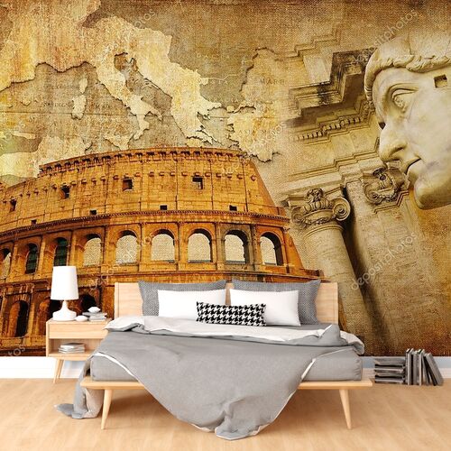 Великая Римская империя - коллаж в стиле ретро