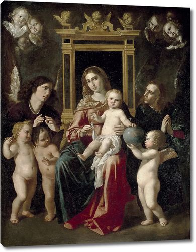 Мадонна с Младенцем на троне с ангелами