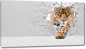 Леопард из стенки