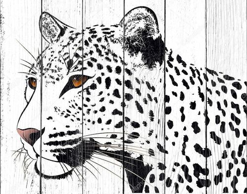 Абстрактный образ леопарда