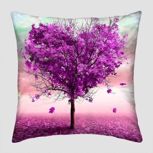 Дерево в форме сердца, фиолетовый цвет