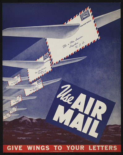 Рекламный плакат авиапочты