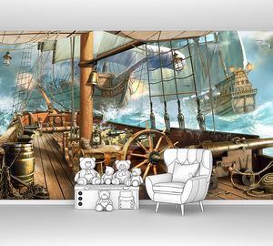 Вид с палубы пиратского корабля
