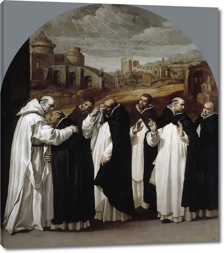 Святой Бруно прощается с товарищами в Риме