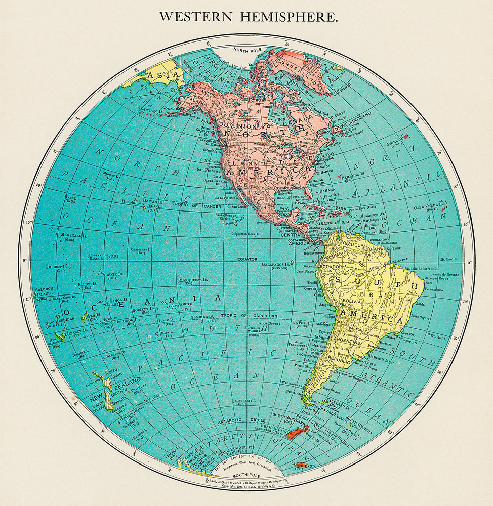 Южная америка находится в западном полушарии. Карта Западного полушария земли. Карта полушарий Западное полушарие. Физическая карта восточного и Западного полушария.