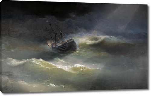 Корабль Императрица Мария во время шторма