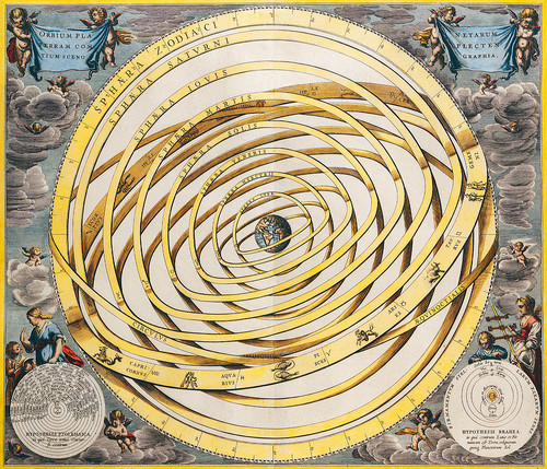Небесная карта Андрес Целариус 1708