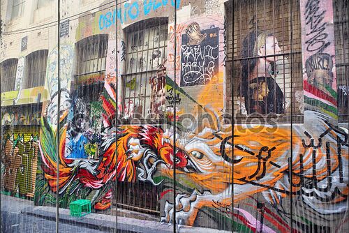 Граффити на улицах Мельбурна