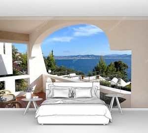 Вид на море из отеля в  Греции