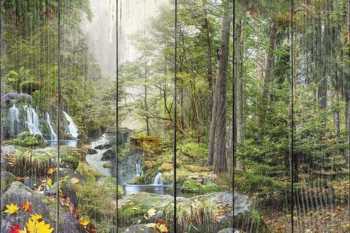 Водопад у леса