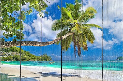 Идиллический тропический пейзаж - Сейшельские острова
