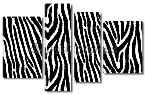 Бесшовный узор из кожи зебры