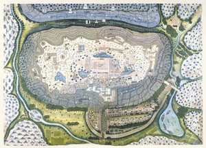 Топографическое изображение форта Рантхамбхор