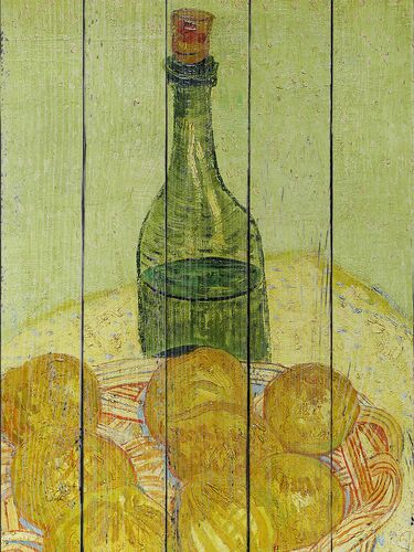 Натюрморт, деталь, бутылка и лимоны, Арль Натюрморт, деталь, бутылка и лимоны, Арль