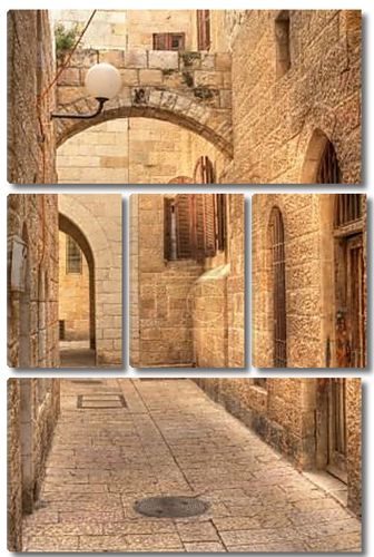 Старая улица в Иерусалиме, Израиль