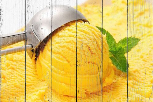 Желтое мороженое