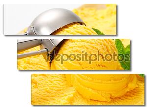 желтое мороженое