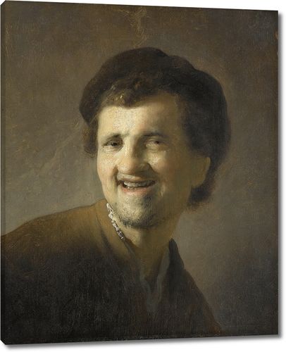 Портрет смеющегося молодого человека