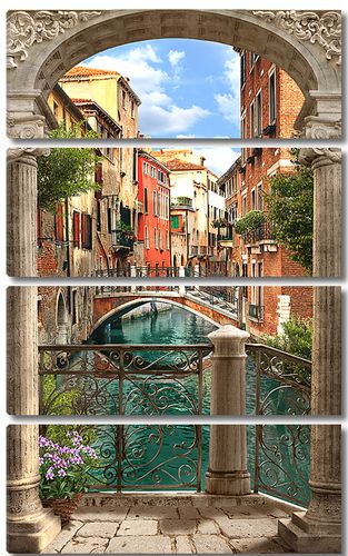 Венеция вид сквозь арку