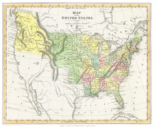 Карта из очерка о рабстве в Северной Америке