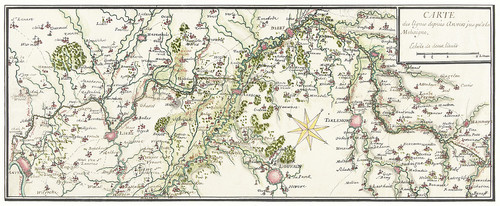 Карта французских линий в Брабанте