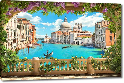 Вид на Венецию с террасы