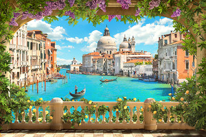 Вид на Венецию с террасы