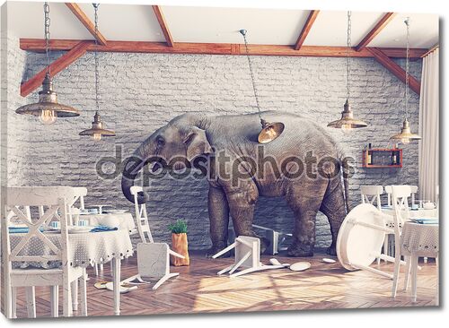 Слон в ресторане