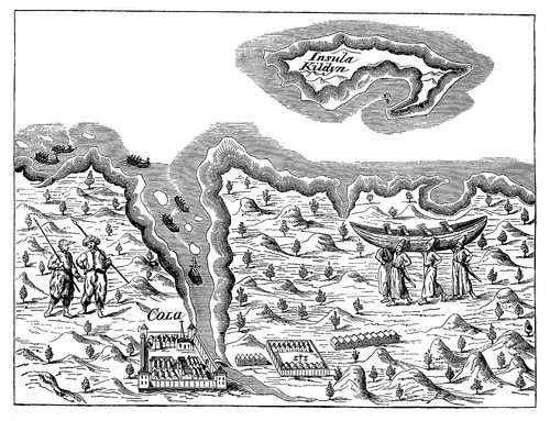 Карта Голландии 17 века