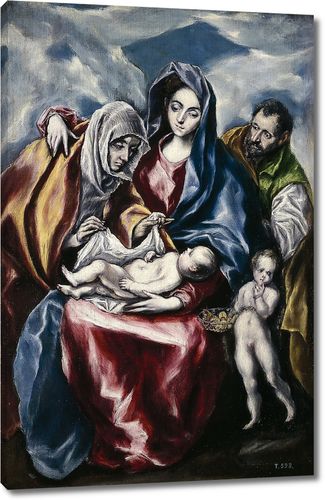 Святое семейство со святой Анной и маленьким Иоанном Крестителем